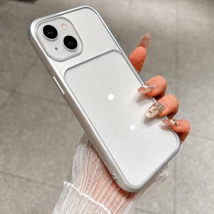 For iPhone 14 Plus Change to 17 Pro Soft Gauze Transparent Acrylic Phone Case