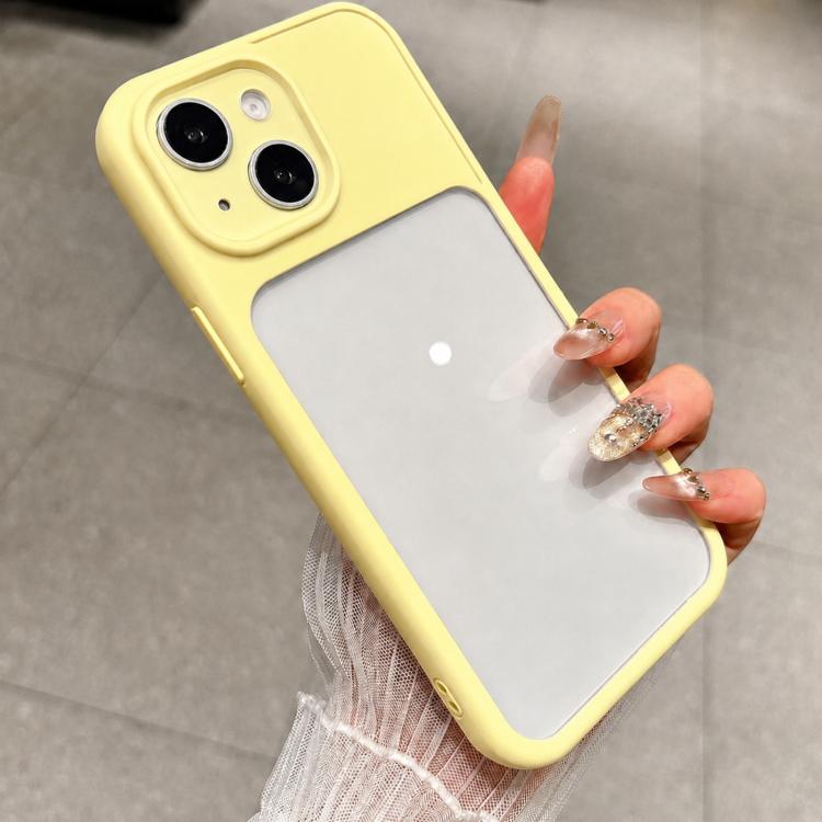 For iPhone 14 Plus Change to 17 Pro Soft Gauze Transparent Acrylic Phone Case