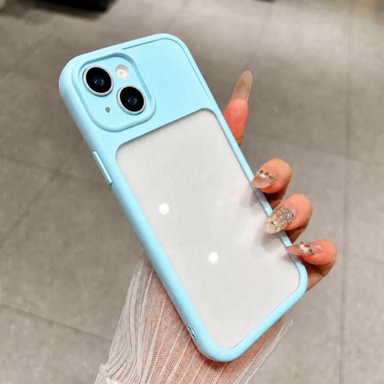 For iPhone 14 Change to 17 Pro Soft Gauze Transparent Acrylic Phone Case