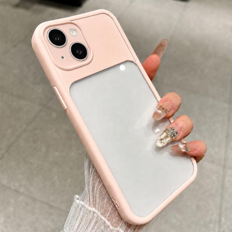 For iPhone 14 Change to 17 Pro Soft Gauze Transparent Acrylic Phone Case
