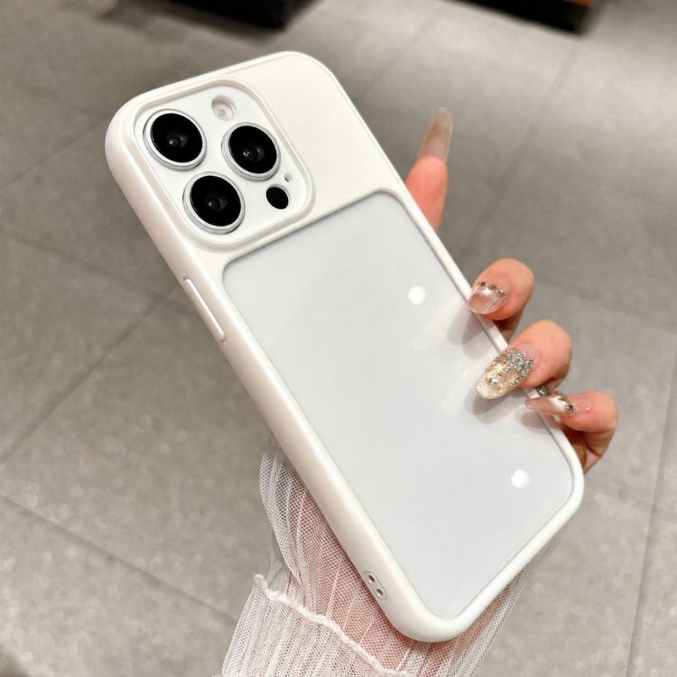 For iPhone 14 Pro Max Change to 17 Pro Soft Gauze Transparent Acrylic Phone Case