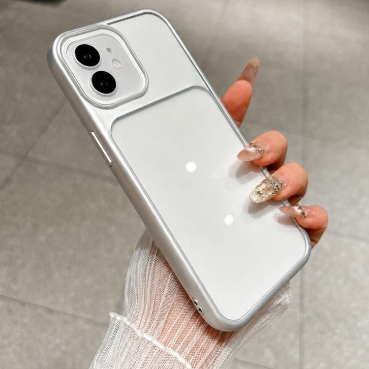 For iPhone 12 Change to 17 Pro Soft Gauze Transparent Acrylic Phone Case