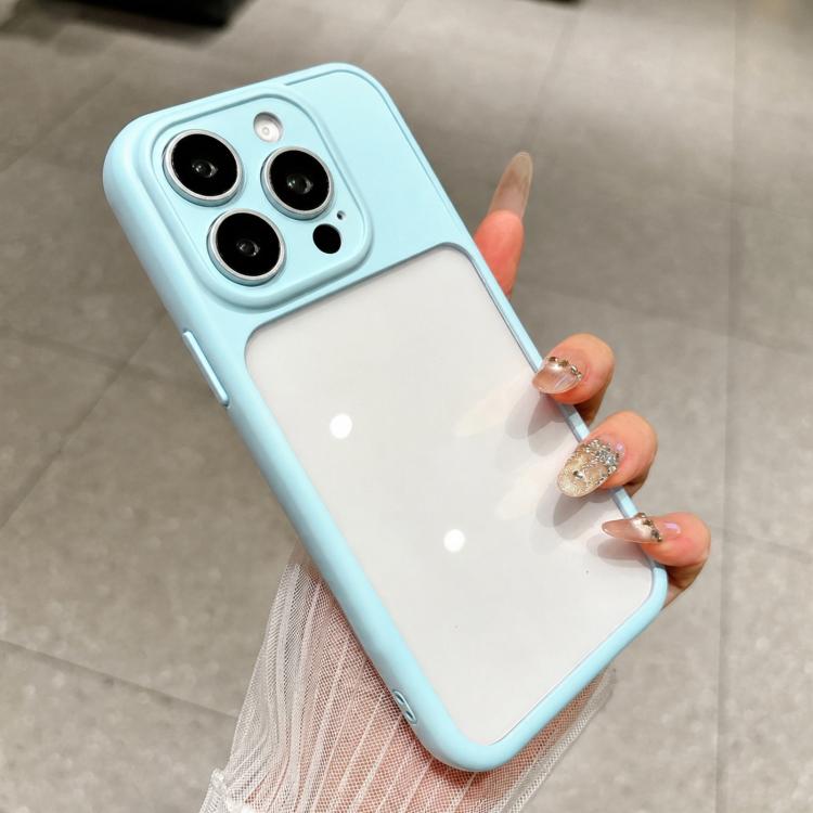 For iPhone 12 Pro Max Change to 17 Pro Soft Gauze Transparent Acrylic Phone Case