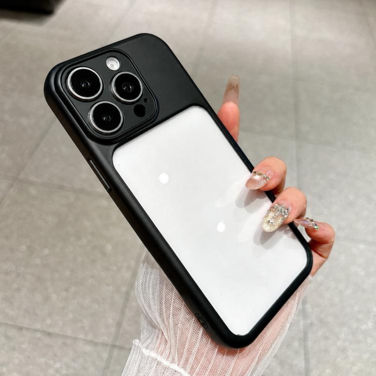 For iPhone 12 Pro Max Change to 17 Pro Soft Gauze Transparent Acrylic Phone Case