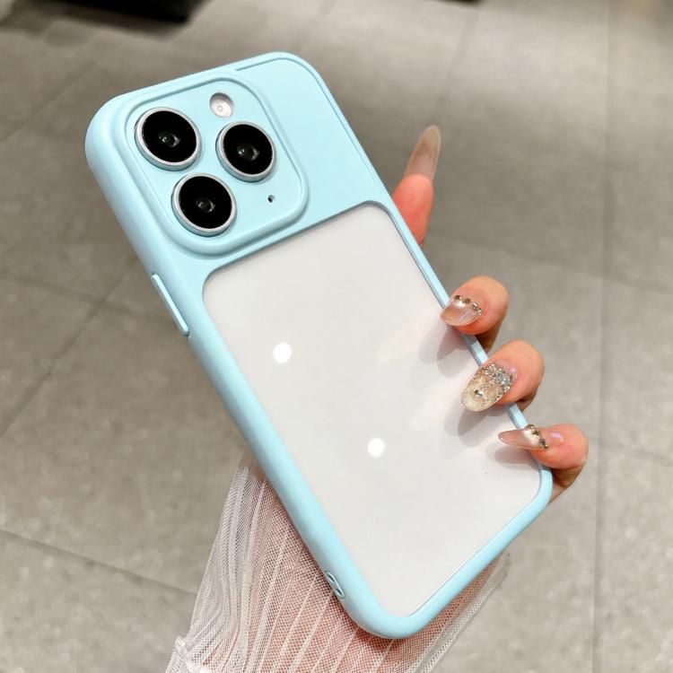 For iPhone 11 Pro Max Change to 17 Pro Soft Gauze Transparent Acrylic Phone Case
