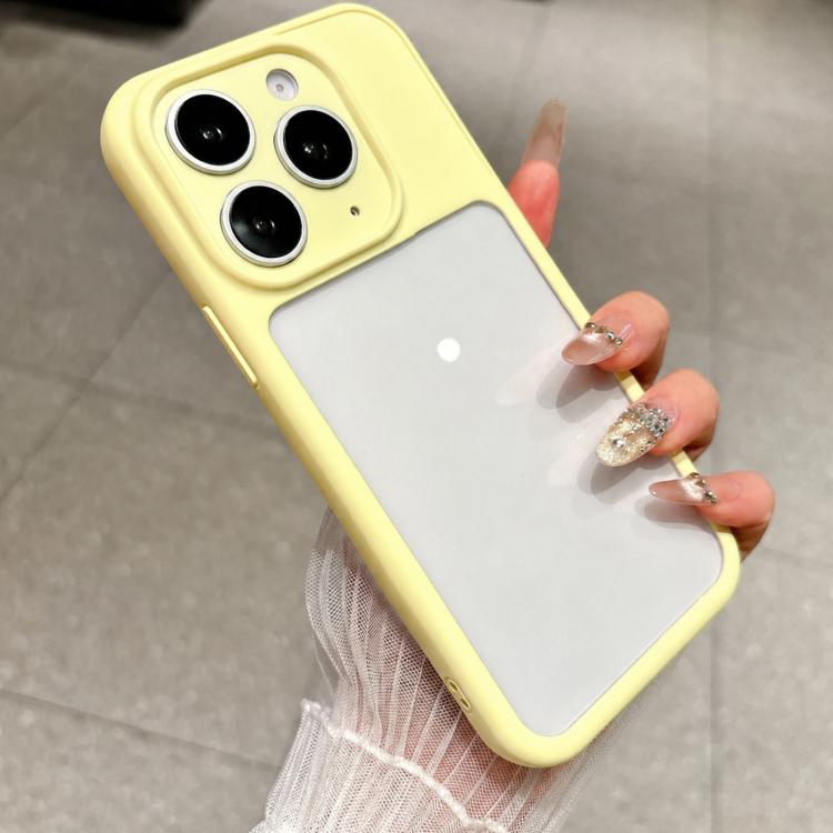 For iPhone 11 Pro Max Change to 17 Pro Soft Gauze Transparent Acrylic Phone Case