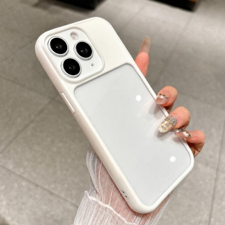 For iPhone 11 Pro Max Change to 17 Pro Soft Gauze Transparent Acrylic Phone Case