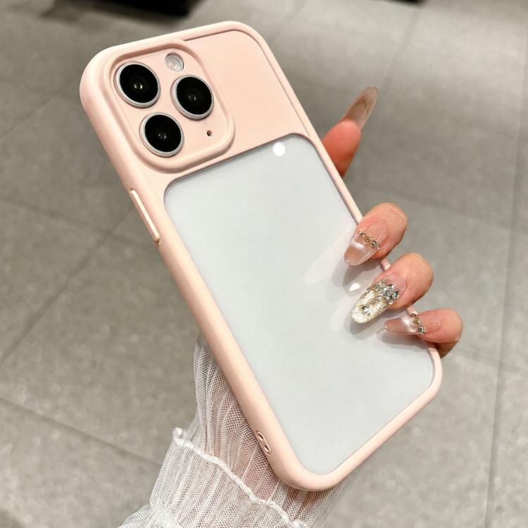 For iPhone 11 Pro Max Change to 17 Pro Soft Gauze Transparent Acrylic Phone Case