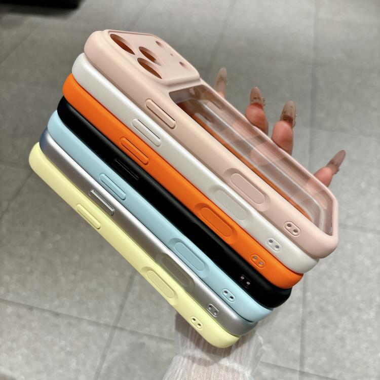 For iPhone 13 Change to 17 Pro Soft Gauze Transparent Acrylic Phone Case