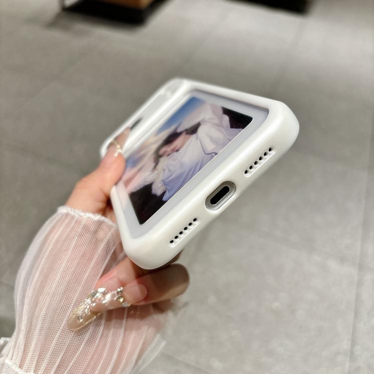 For iPhone 13 Change to 17 Pro Soft Gauze Transparent Acrylic Phone Case