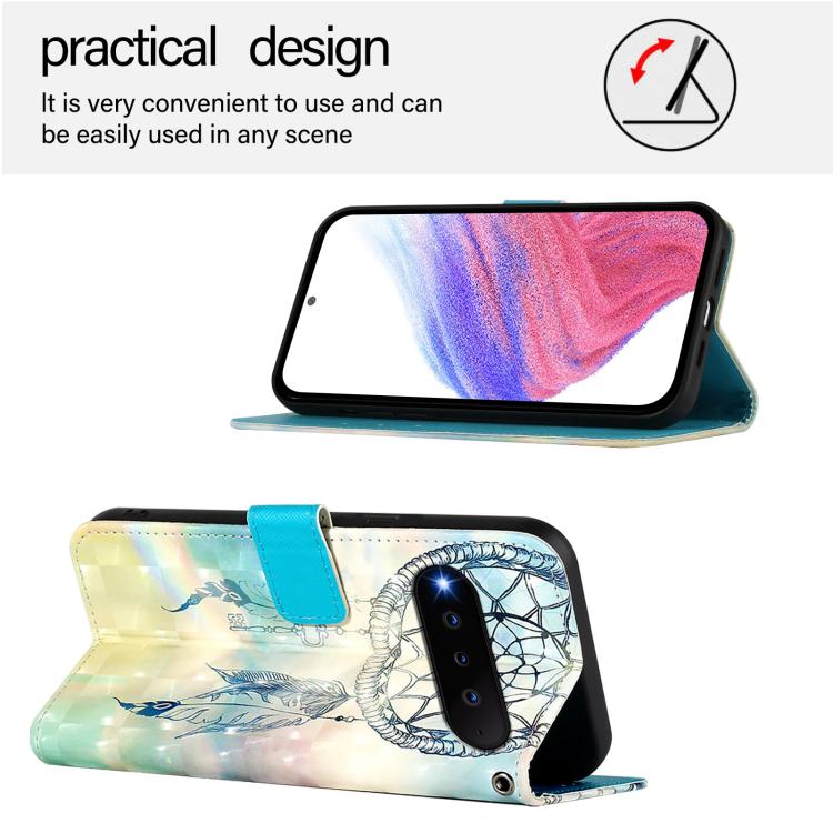 For Natural AI Phone 3D Painting Horizontal Flip Leather Phone Case