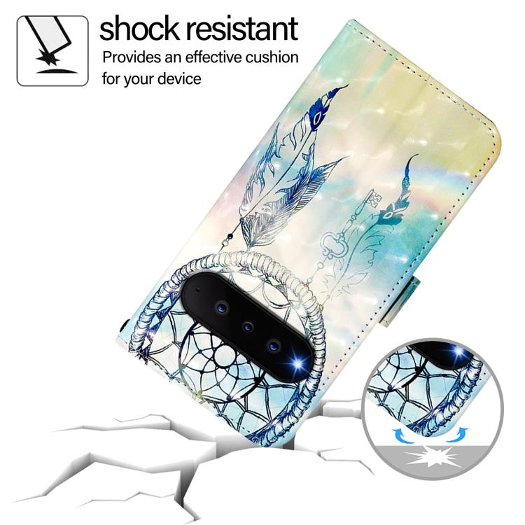 For Natural AI Phone 3D Painting Horizontal Flip Leather Phone Case