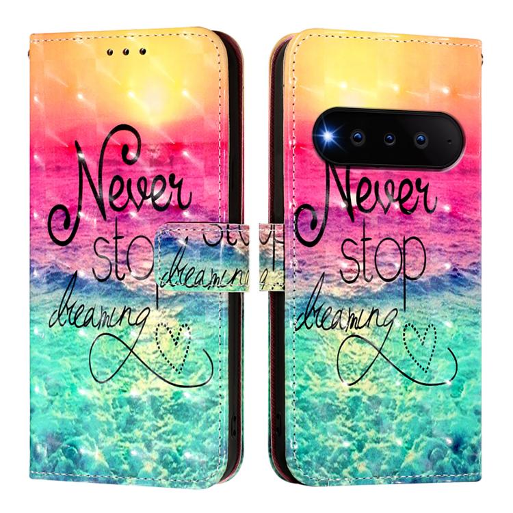 For Natural AI Phone 3D Painting Horizontal Flip Leather Phone Case