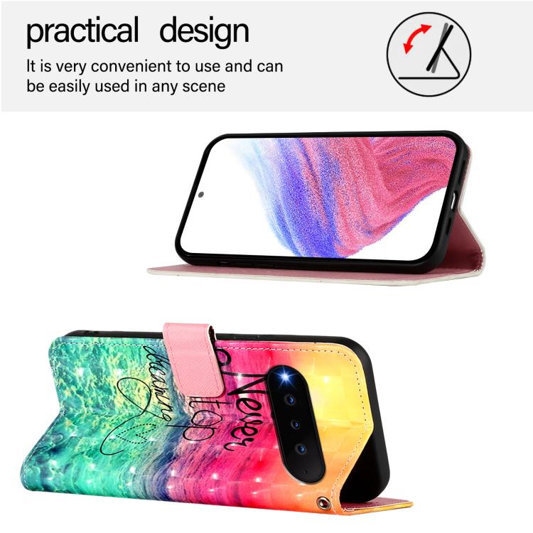 For Natural AI Phone 3D Painting Horizontal Flip Leather Phone Case