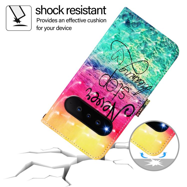 For Natural AI Phone 3D Painting Horizontal Flip Leather Phone Case