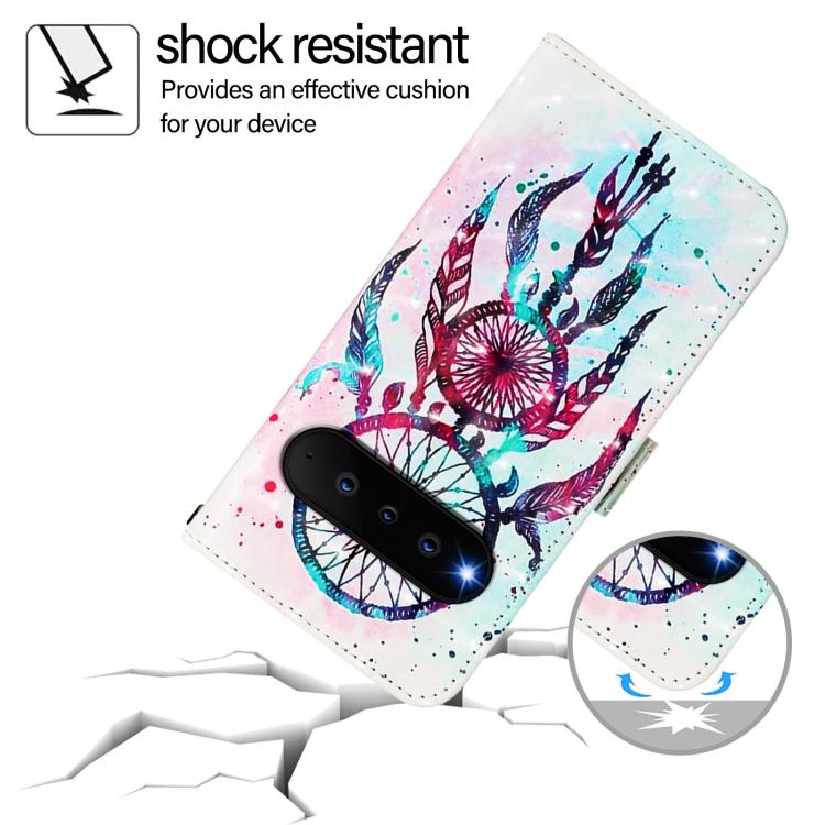 For Natural AI Phone 3D Painting Horizontal Flip Leather Phone Case