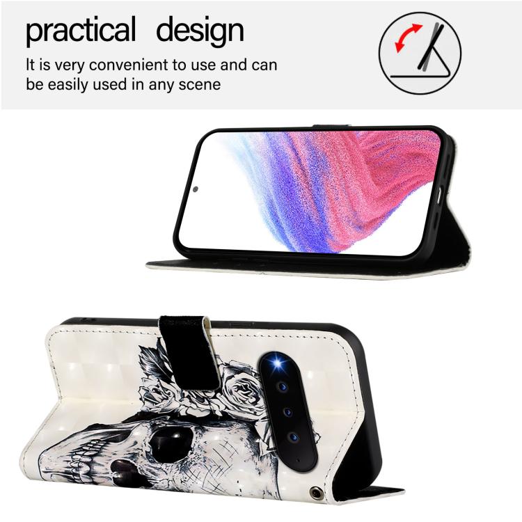 For Natural AI Phone 3D Painting Horizontal Flip Leather Phone Case