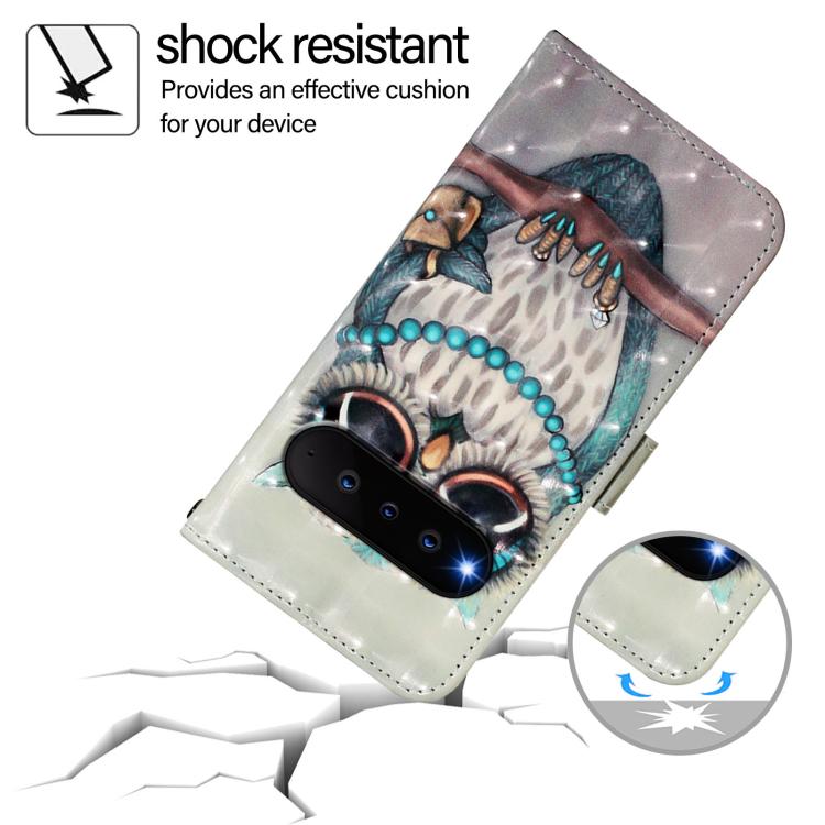 For Natural AI Phone 3D Painting Horizontal Flip Leather Phone Case