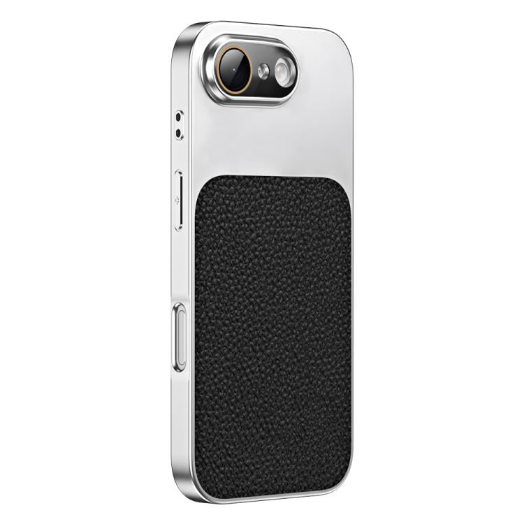 For iPhone 17e / 16e Litchi Textured TPU Phone Case with Lens Film