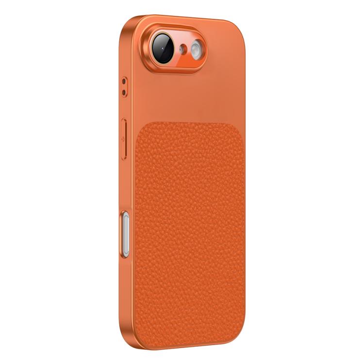For iPhone 17e / 16e Litchi Textured TPU Phone Case with Lens Film