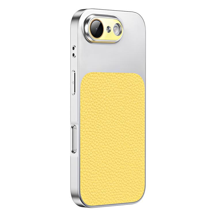 For iPhone 17e / 16e Litchi Textured TPU Phone Case with Lens Film