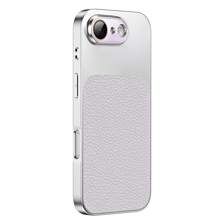 For iPhone 17e / 16e Litchi Textured TPU Phone Case with Lens Film