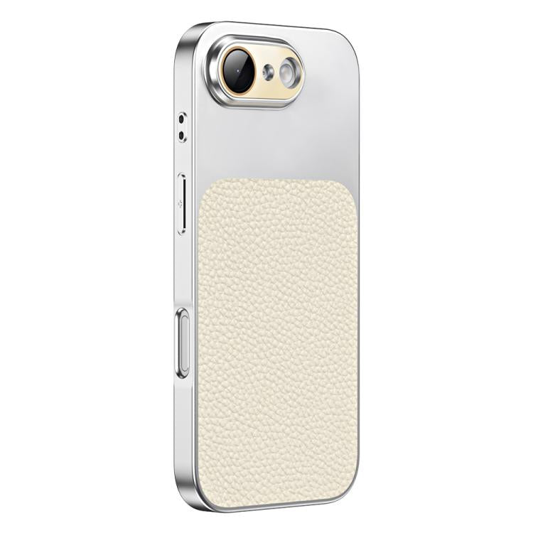 For iPhone 17e / 16e Litchi Textured TPU Phone Case with Lens Film