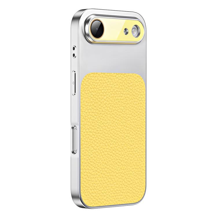 For iPhone Air Litchi Textured TPU Phone Case with Lens Film