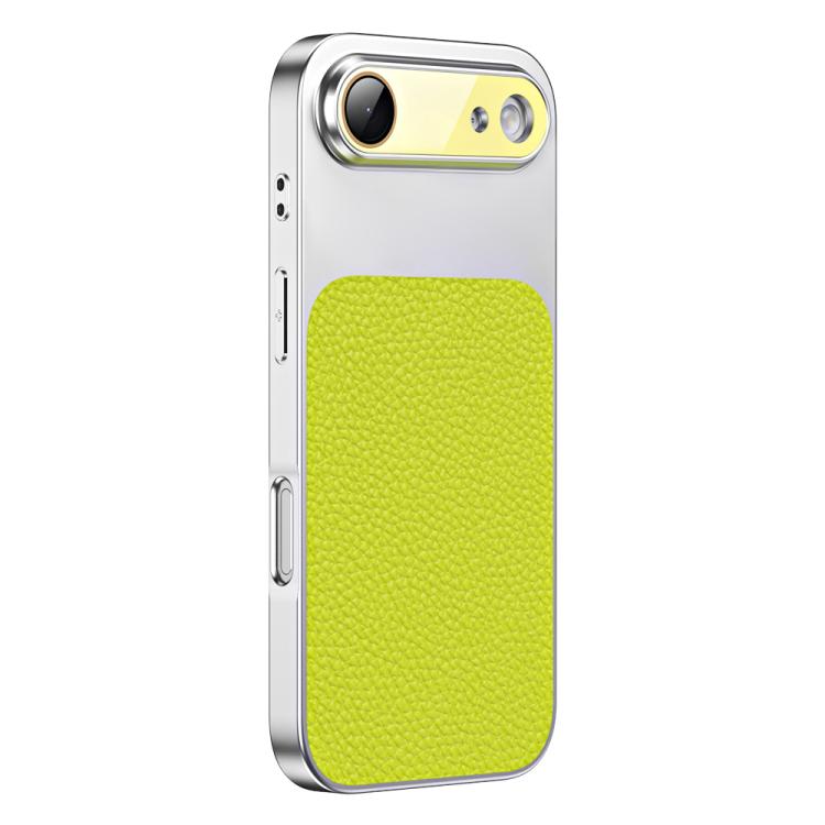 For iPhone Air Litchi Textured TPU Phone Case with Lens Film