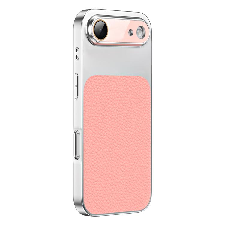 For iPhone Air Litchi Textured TPU Phone Case with Lens Film