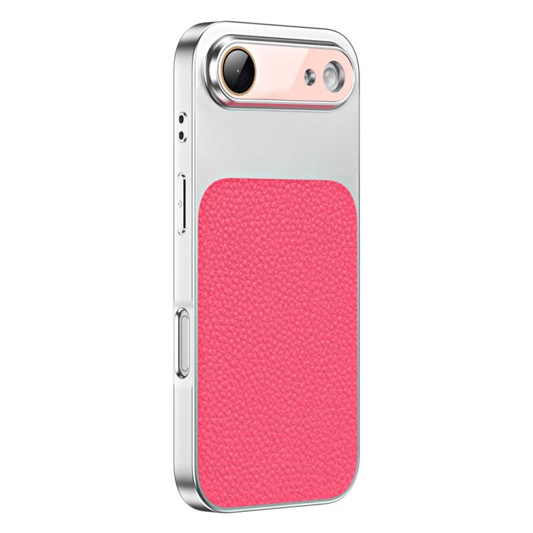 For iPhone Air Litchi Textured TPU Phone Case with Lens Film
