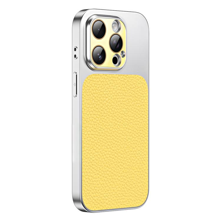 For iPhone 14 Pro Litchi Textured TPU Phone Case with Lens Film