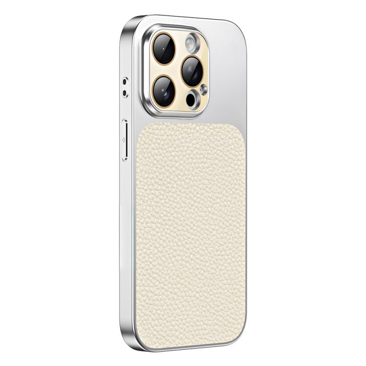 For iPhone 14 Pro Litchi Textured TPU Phone Case with Lens Film