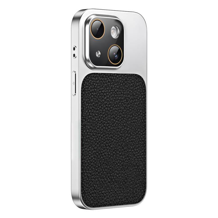 For iPhone 13 Litchi Textured TPU Phone Case with Lens Film