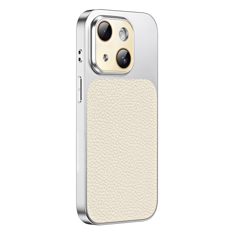 For iPhone 13 Litchi Textured TPU Phone Case with Lens Film