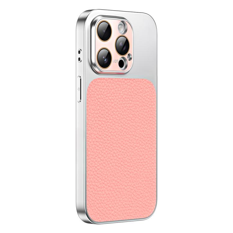 For iPhone 12 Pro Litchi Textured TPU Phone Case with Lens Film