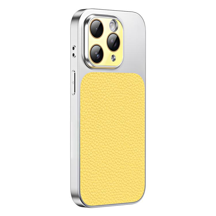 For iPhone 11 Pro Max Litchi Textured TPU Phone Case with Lens Film