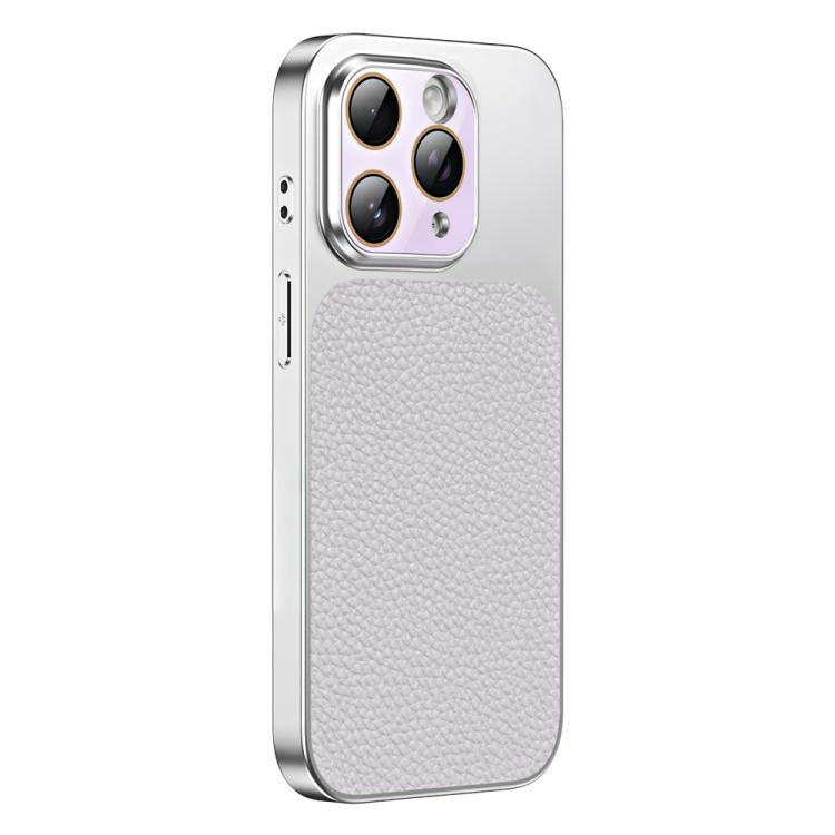 For iPhone 11 Pro Max Litchi Textured TPU Phone Case with Lens Film
