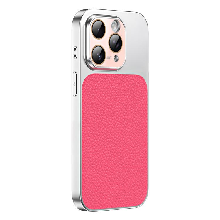 For iPhone 11 Pro Max Litchi Textured TPU Phone Case with Lens Film