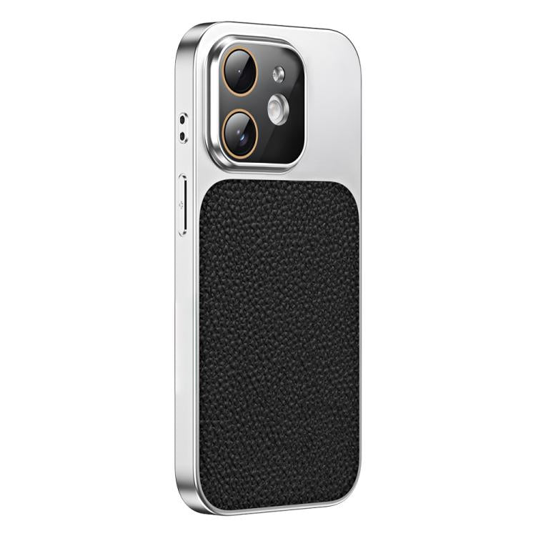 For iPhone 11 Litchi Textured TPU Phone Case with Lens Film