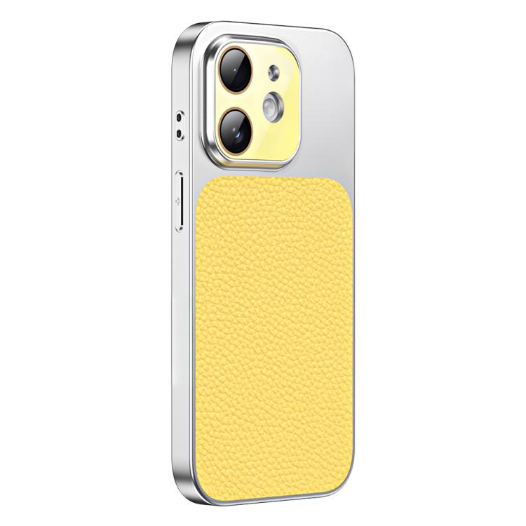 For iPhone 11 Litchi Textured TPU Phone Case with Lens Film