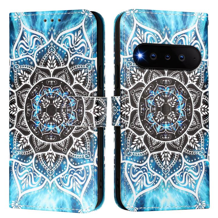 For Natural AI Phone 5G   Colored Drawing Pattern Plain Weave Leather Phone Case