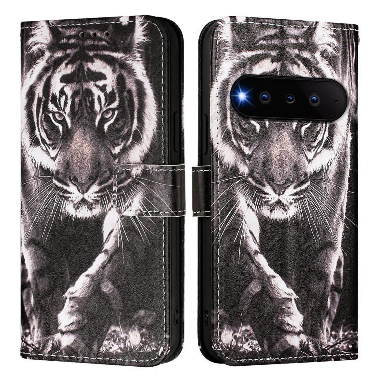 For Natural AI Phone 5G   Colored Drawing Pattern Plain Weave Leather Phone Case