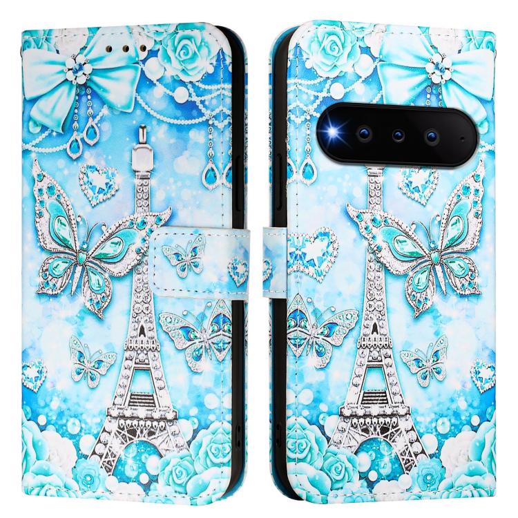 For Natural AI Phone 5G   Colored Drawing Pattern Plain Weave Leather Phone Case