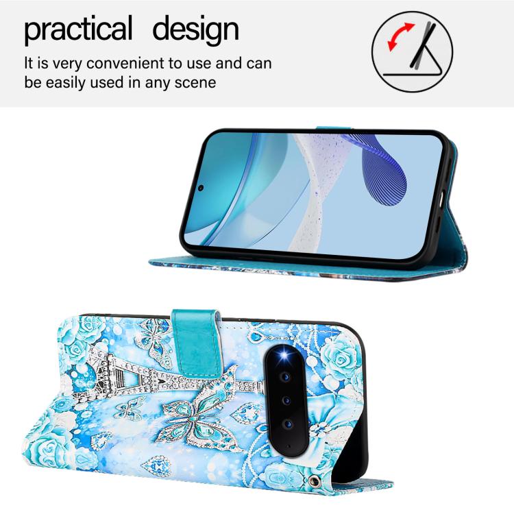 For Natural AI Phone 5G   Colored Drawing Pattern Plain Weave Leather Phone Case