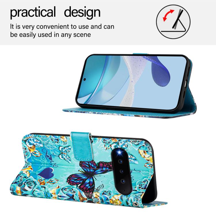 For Natural AI Phone 5G   Colored Drawing Pattern Plain Weave Leather Phone Case