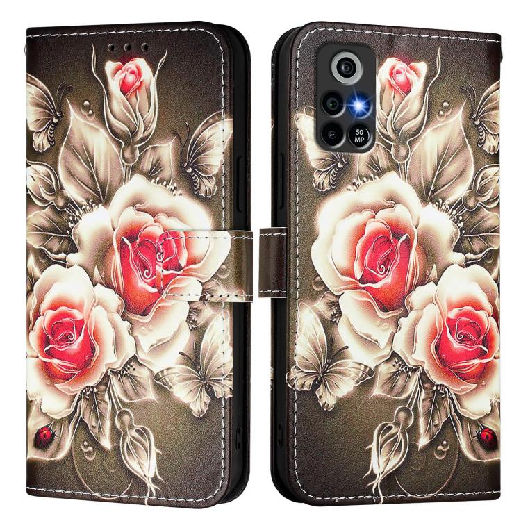 For Orbic Trophy 5G Verizon Colored Drawing Pattern Plain Weave Leather Phone Case