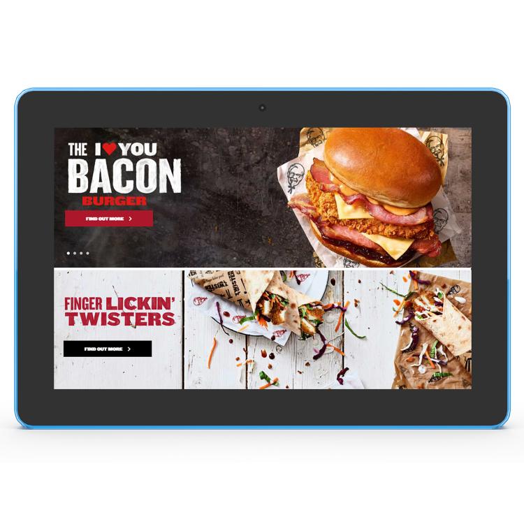 WA1058T 10.1 inch IPS HD Touch Screen Digital Signage, 2GB+16GB, Android 11 RK3568 Quad Core, Plug Type:US Plug