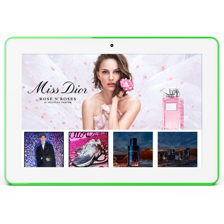 WA1058T 10.1 inch IPS HD Touch Screen Digital Signage, 2GB+16GB, Android 11 RK3568 Quad Core, Plug Type:UK Plug