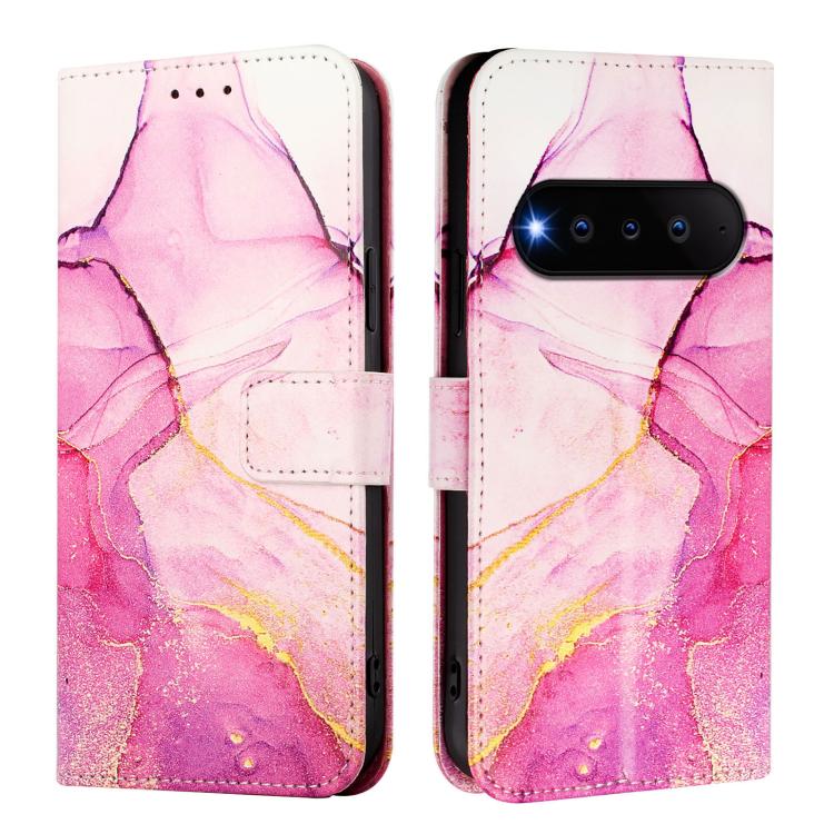 For Natural AI Phone 5G PT003 Marble Pattern Flip Leather Phone Case